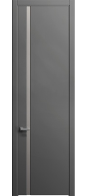 Межкомнатная дверь SKYLINE 104 Шелк, (331) Грифельный шелк, 600/700/800*2300 мм.